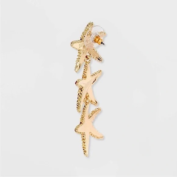 Sugarfix By Baublebar “Shoot For The Stars” Starfish Drop Earrings - Pink - Picture 2 of 6